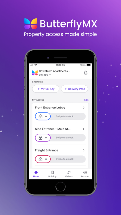 ButterflyMX App Store screenshot