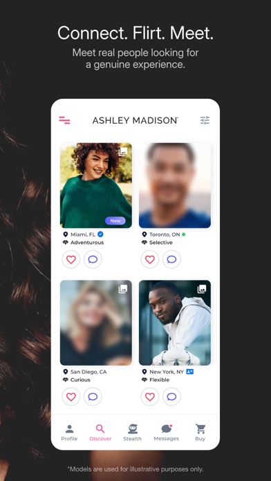 Ashley Madison Discreet Dating App Store screenshot