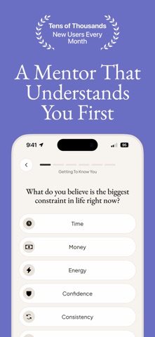 Purpose: AI Mentor & Coach App Store screenshot