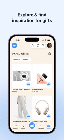 GoWish - Your Digital Wishlist App Store screenshot