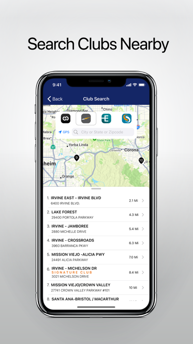 LA Fitness Mobile App Store screenshot