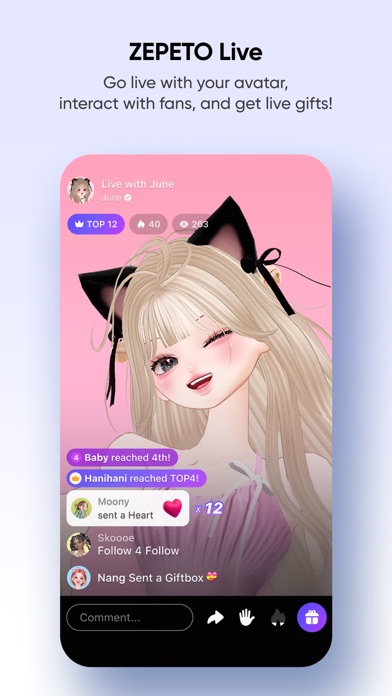 ZEPETO: Avatar, Connect & Live App Store screenshot
