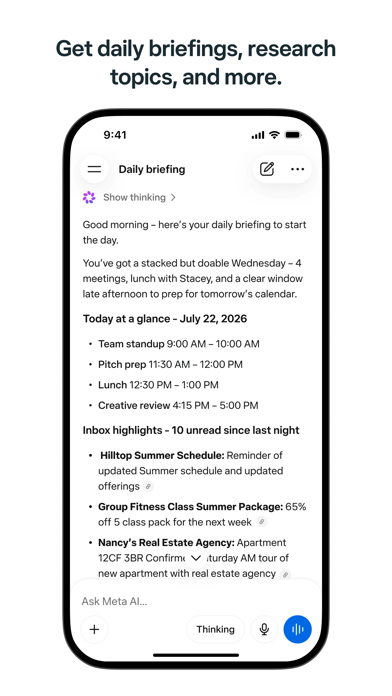 Meta AI App Store screenshot