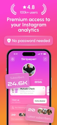 Track Followers Unfollowers App Store screenshot