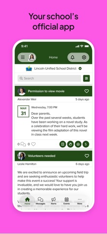 ParentSquare App Store screenshot