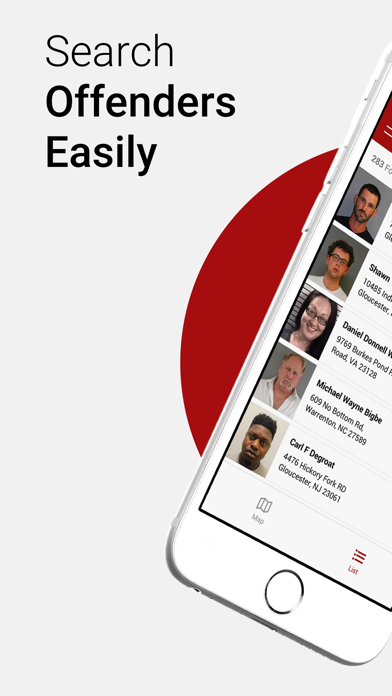 Offender Locator: Find & Watch App Store screenshot