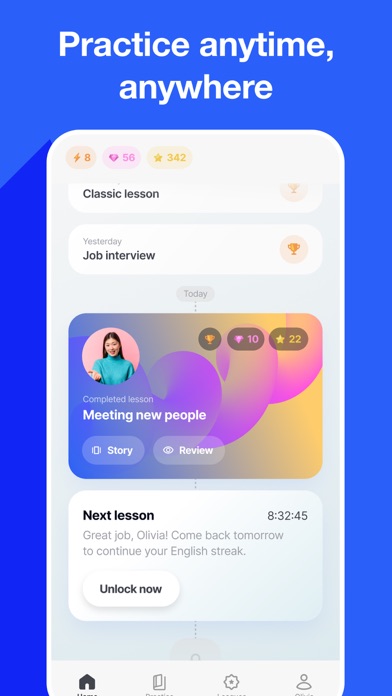 Speak English with Loora AI App Store screenshot