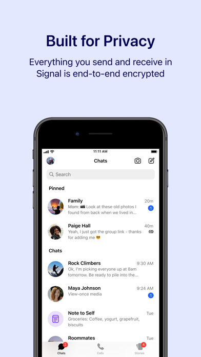 Signal - Private Messenger App Store screenshot
