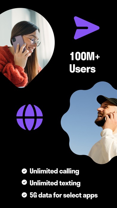 TextNow: Call + Text Unlimited App Store screenshot