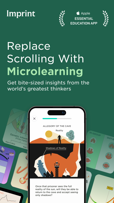 Imprint: Visual Micro Learning App Store screenshot