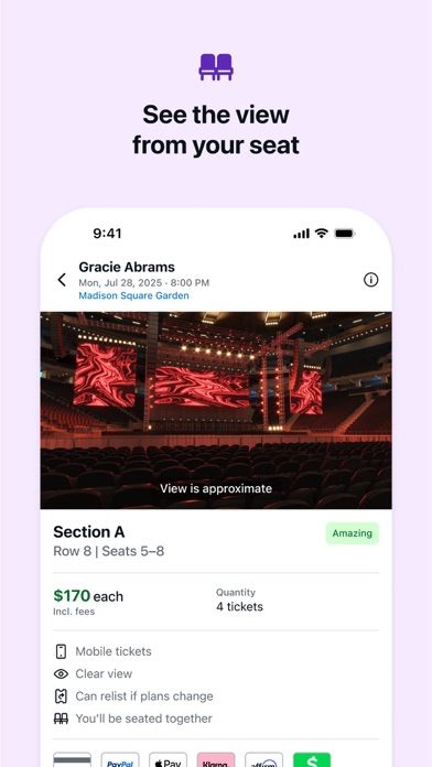StubHub: Event Tickets App Store screenshot