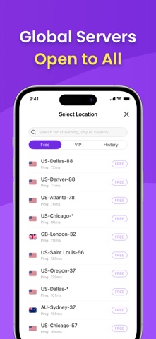 VPN - Free VPN Potato ™ App Store screenshot