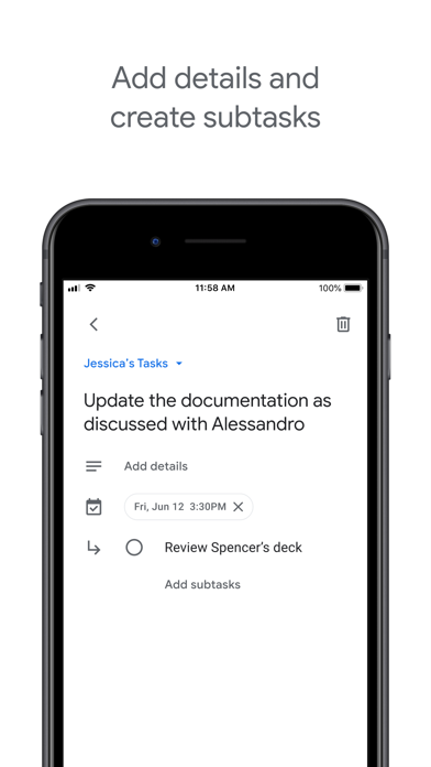 Google Tasks: Get Things Done App Store screenshot