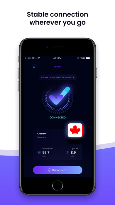 VPNIFY - Unlimited VPN App Store screenshot