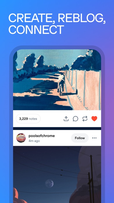 Tumblr: Social Media & Art App Store screenshot