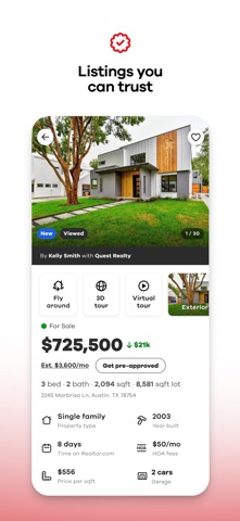 Realtor.com Real Estate & Rent App Store screenshot