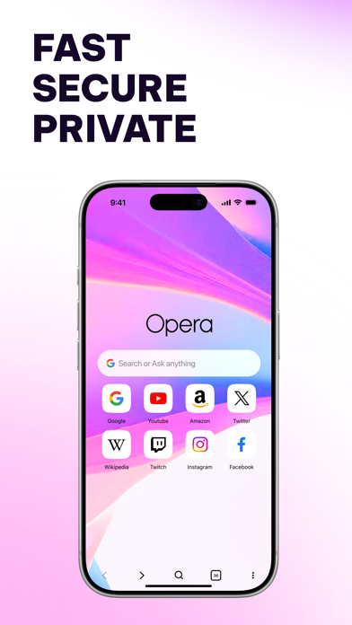 Opera Browser with VPN App Store screenshot