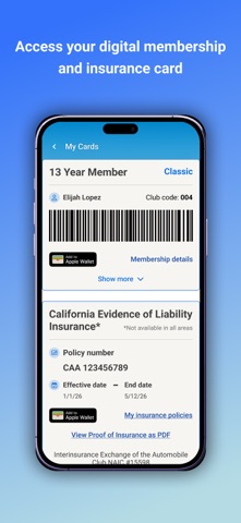 AAA Auto Club App Store screenshot