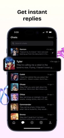 Swerve: AI Chat & Stories App Store screenshot