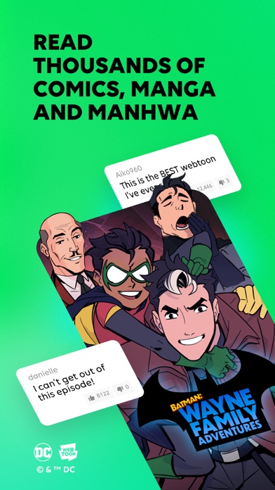 WEBTOON: Manga, Comics, Manhwa App Store screenshot