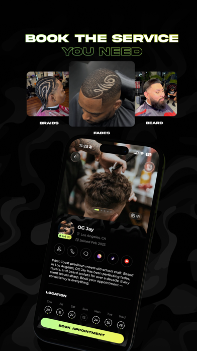theCut: Find & Book Barbers App Store screenshot