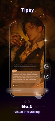 Tipsy Chat: Live Your Story App Store screenshot