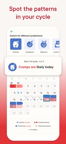 Clue Period & Cycle Tracker App Store screenshot