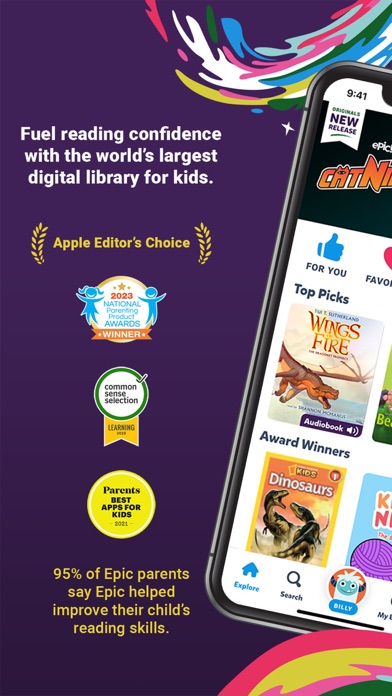 Epic - Kids' Books & Reading App Store screenshot