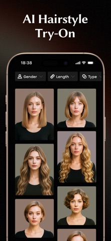 Glowify - AI Hairstyle Try On App Store screenshot