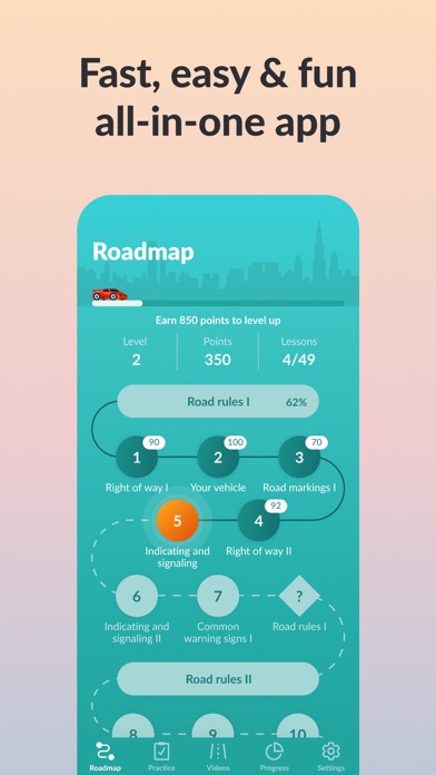 Zutobi: Permit & Driving Prep App Store screenshot
