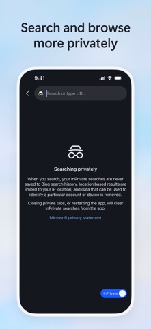 Microsoft Bing Search App Store screenshot