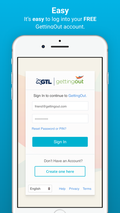 GettingOut App Store screenshot