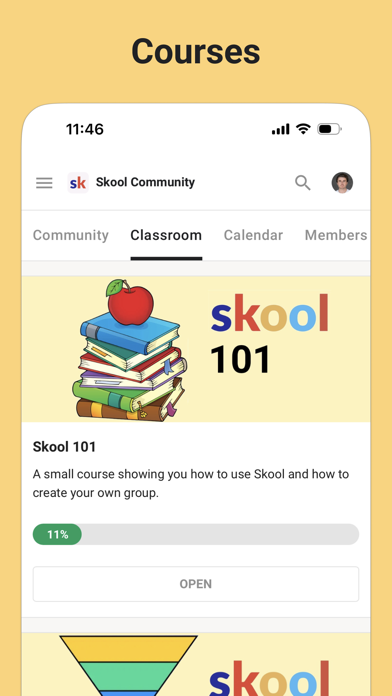 Skool Communities App Store screenshot