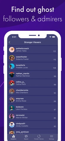 Reports+ Unfollowers Follower App Store screenshot