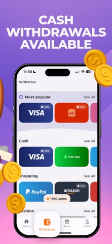 Scrambly: Money for Walking App Store screenshot