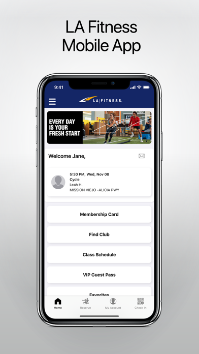 LA Fitness Mobile App Store screenshot