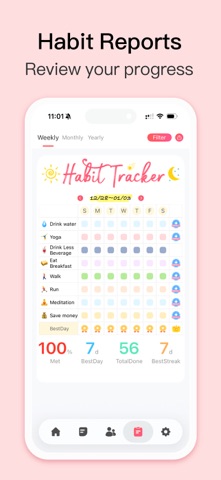 Habit Tracker App Store screenshot