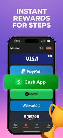 Scrambly: Money for Walking App Store screenshot