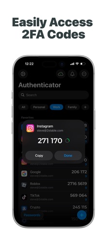 Authenticator App App Store screenshot