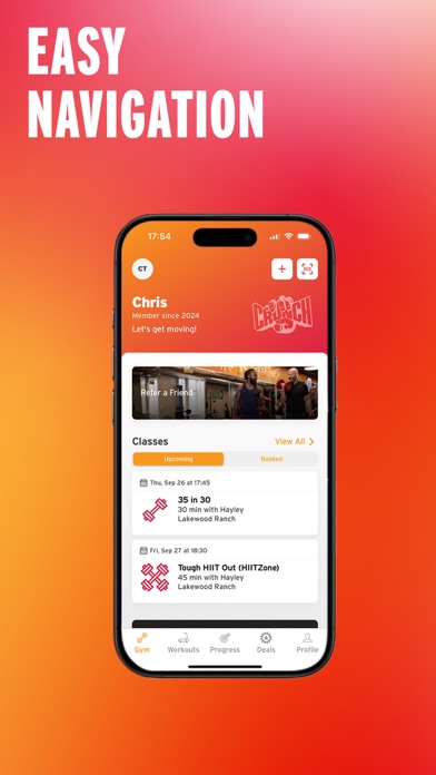 Crunch Fitness App Store screenshot