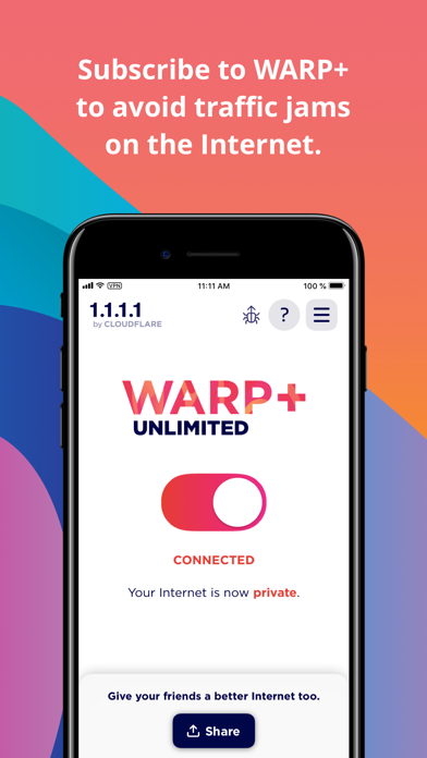 1.1.1.1: Faster Internet App Store screenshot