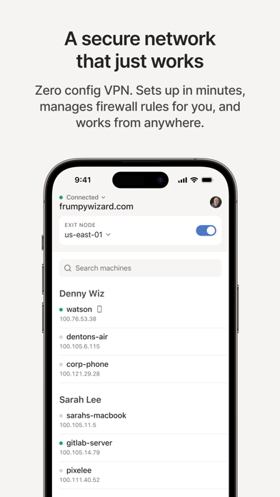 Tailscale App Store screenshot
