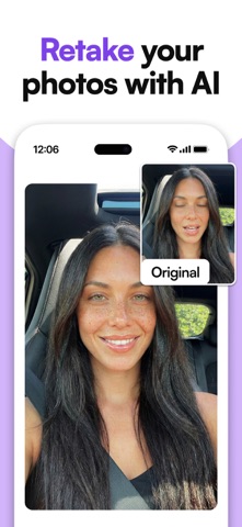 Retake AI Face & Selfie Editor App Store screenshot