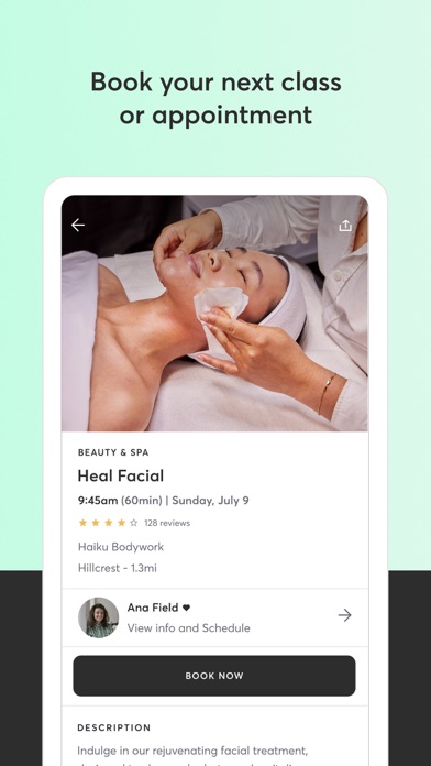 Mindbody: Fitness & Wellness App Store screenshot