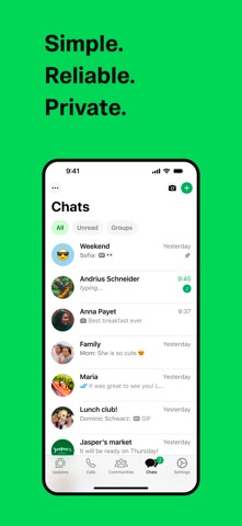 WhatsApp Messenger App Store screenshot