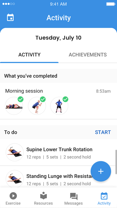 Medbridge GO for Patients App Store screenshot