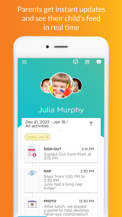 Procare: Childcare App App Store screenshot