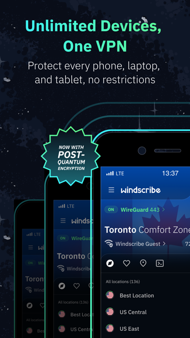 VPN Windscribe: Fast & Secure App Store screenshot