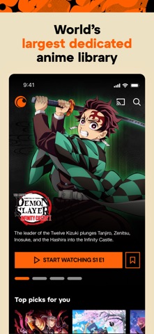 Crunchyroll App Store screenshot