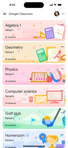 Google Classroom App Store screenshot
